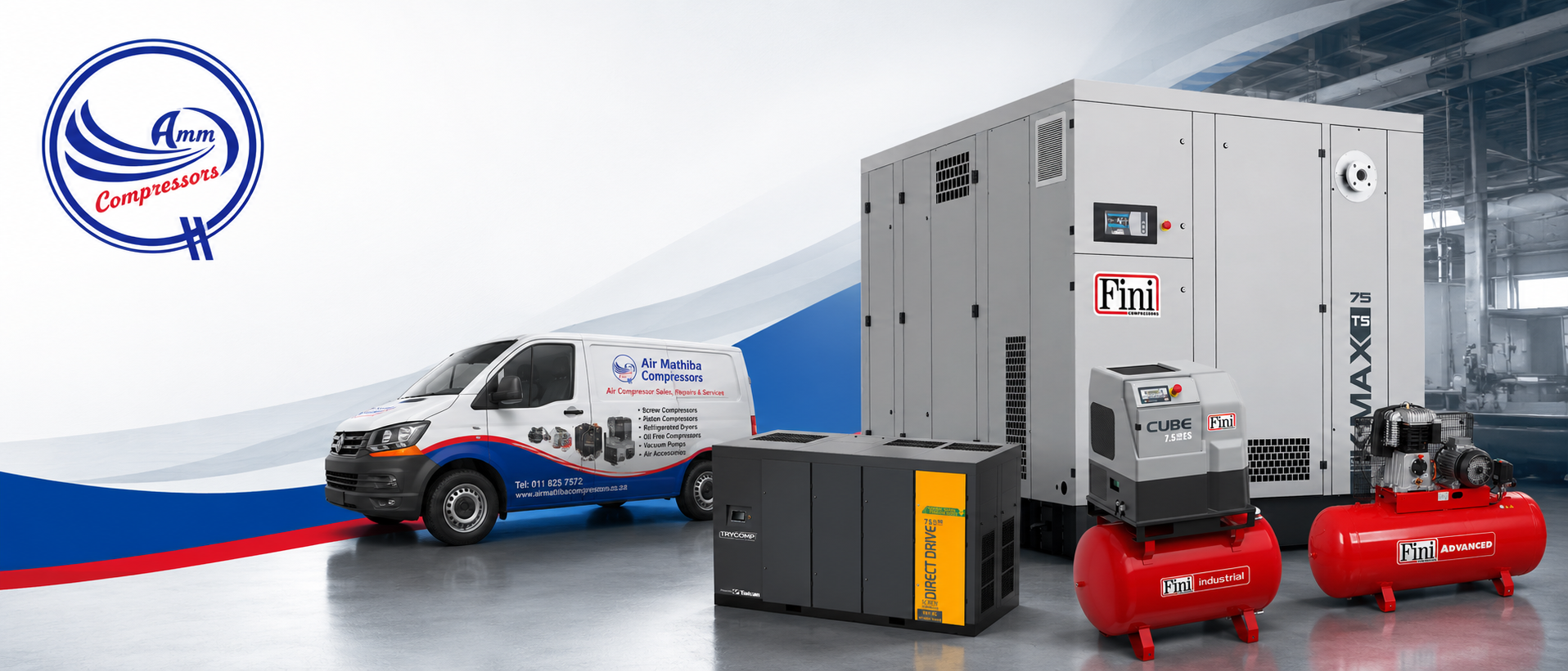 Air Mathiba Compressors Gauteng locations hero banner